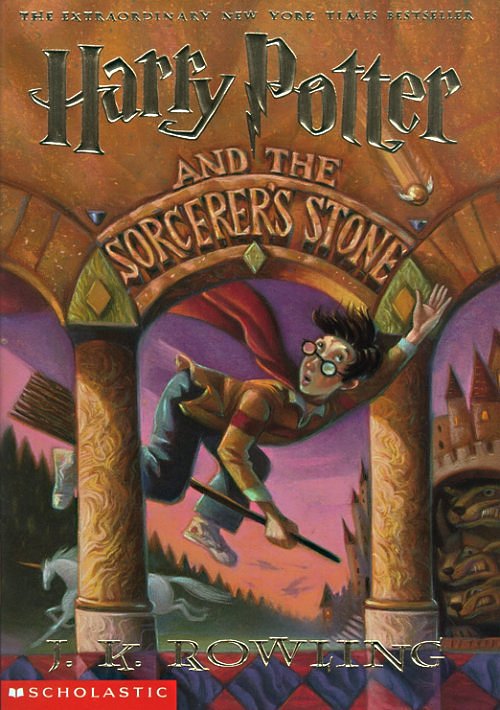 US cover of the first Harry Potter book