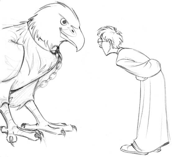 harry potter hippogriff coloring pages