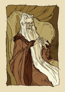 gandalf painting in dumbledores office